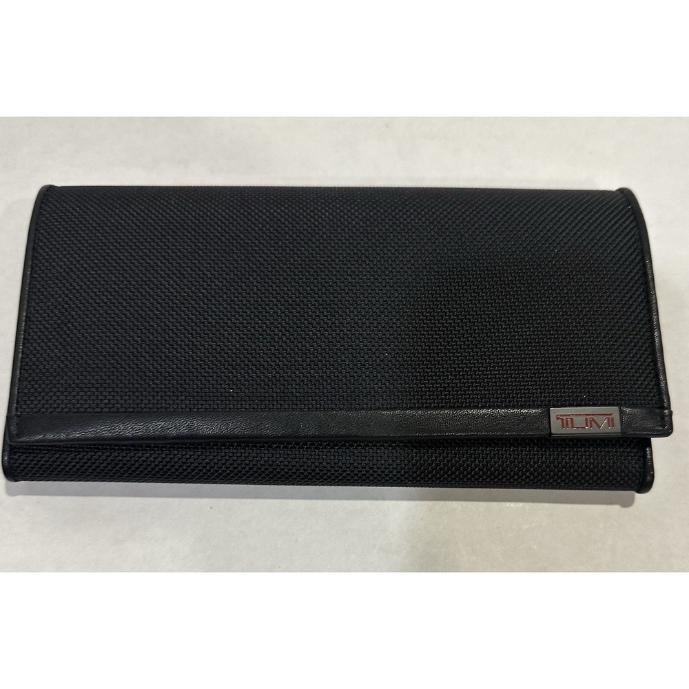 TUMI Alpha SLG Breast Pocket Wallet Black New With Tags